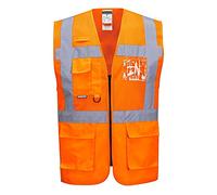 Portwest C496ORRXXL Madrid Executive Mesh Vest, 2X-Large, Orange