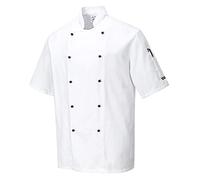 Portwest C734 Veste Cuisine Kent Manches Sergé Résistant Unisexe