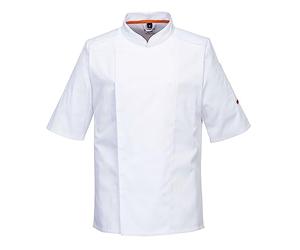 Portwest C738 Veste De Chef Professionnelle À Mailles Aérées Pour Hommes Blanc, S