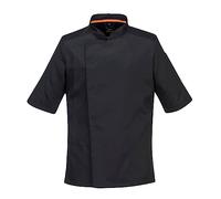 Portwest C738 Veste De Chef Professionnelle À Mailles Aérées Pour Hommes Noir, M