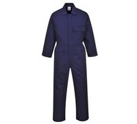 Portwest C802 Combinaison Polycoton Fermeture Pressions Ceinture Élastiquée | Marine, S, UPF 50+, Polyester, Ouvertures D'accès Latérales, 100% Coton, Poches Latérales Poche Téléphone, Poche Poitrine