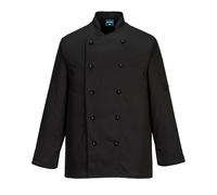 Portwest Veste de cuisine Somerset – Noir – Taille S – C834BKRS