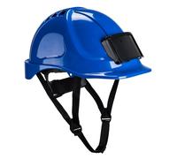 Portwest – Casque de sécurité PB55 ventilé avec porte-badge – Bleu