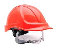 Portwest Casque Endurance Visor, Couleur: Rouge, PW55RER