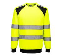 Portwest CD805 Sweat HV éco-conçu WX2 Jaune/Noir - Taille M