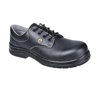 Portwest Chaussure de sécurité à lacets Composite ESD S2, Couleur: Noir, Taille: 41, FC01BKR41