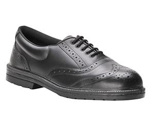 Portwest Chaussure Ville Brogue Steelite S1P, Couleur: Noir, Taille: 43, FW46BKR43