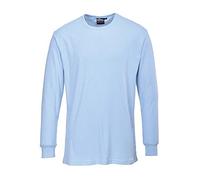 Portwest clothing Thermal T shirt thermique manches longues, Bleu Azur/Bleu Ciel, S EU