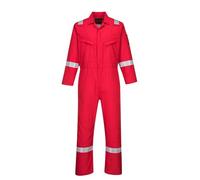 Portwest Combinaison Araflame Silver, Couleur: Rouge, Taille: 52, AF73RER52