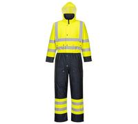 Portwest Combinaison Contrast Hi-Vis matelassée, Couleur: Jaune/Marine, Taille: XXXL, S485YNRXXXL