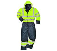 Portwest Combinaison Contrast Hi-Vis matelassée, Couleur: Jaune/Noir, Taille: L, S485YBRL