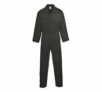 Portwest Combinaison Coton Euro Work, Couleur: Noir, Taille: M, S998BKRM