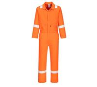 Portwest Combinaison coton Iona, Couleur: Orange, Taille: 6XL, C814ORR6XL