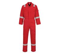 Portwest Combinaison coton Iona, Couleur: Rouge, Taille: M, C814RERM