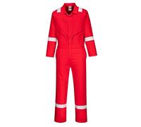 Portwest Combinaison coton Iona, Couleur: Rouge, Taille: XXL, C814RERXXL
