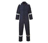 Portwest Combinaison Flamme Résistant et Antistatique 350g, Couleur: Marine Tall, Taille: L, FR50NATL