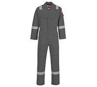 Portwest Combinaison FR Legère Antistatique 280g, Couleur: Gris, Taille: XL, FR28GRRXL