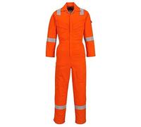 Portwest Combinaison FR Legère Antistatique 280g, Couleur: Orange, Taille: XL, FR28ORRXL