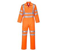 Portwest Combinaison Hi-Vis Poly-coton RIS, Couleur: Orange, Taille: XS, RT42ORRXS