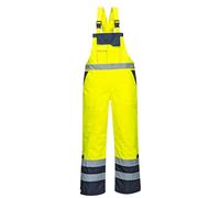 Portwest Contrast Bib & Brace Lined, yellow, 4xl