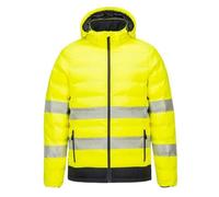 Portwest - Doudoune chauffante avec capuche haute visibilité classe 2 ou 3 M