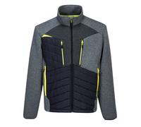Portwest DX4 Blouson Baffle Hybride Matelassé Noir Gris Métal