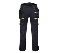 Portwest DX4 Detachable Holster Pocket Trouser for men, Color: Black, Size: 44, DX440BKR44