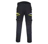 Portwest DX4 Safety Workwear Trouser for men, Color: Black, Size: 48, DX449BKR48
