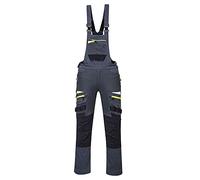 Portwest DX4 Work Bib and Brace for men, Color: Metal Grey, Size: XXXL, DX441MGRXXXL
