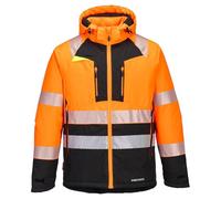 Portwest Parka d'hiver DX4 – Hi-Vis Class 2 Orange/Noir M