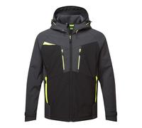 Portwest DX474 Veste Softshell Imperméable Respirante Coupe-Vent à Capuche