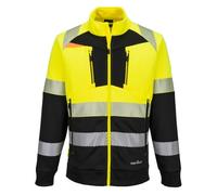 Portwest DX490 Sweat-shirt zippé DX4 HV Classe 1 Jaune/Noir - Taille S