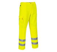 Portwest E046 Pantalon Combat HV Coutures Triples Renforcées Coupe Standard