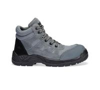 Portwest FC20 Bottines en daim composite S1PL TPU sans métal, légères, résistantes à l'huile et au carburant, antidérapantes, double densité, Gris métal, 46 EU