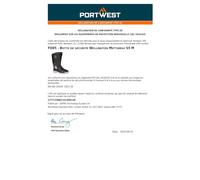 Portwest FD85 Botte de Sécurité Wellington Mettamax Nitrile PVC Imperméable