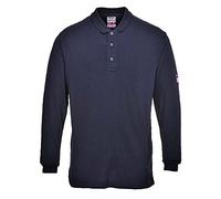Portwest Polo FR10NARXXXL - manches longues antistatique résistant aux flammes - Marine XXXL