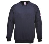 Portwest FR12 Sweatshirt manches longues retardateur de flamme & Antistatique Marine, XL