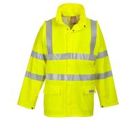 Portwest FR41 Veste de pluie HiVis FR Sealtex Jaune - Taille XXXL