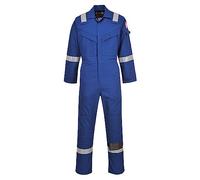 Portwest FR50 Combinaison Réfléchissante Résistante aux Flammes Antistatique et Ignifuge pour Homme avec Protection contre les Arcs Électriques 350g Bleu Royal, S