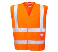 Portwest FR75 Gilet HV la Flamme Coupe Ample Léger Auto-Agrippant Polyester