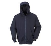 Portwest Sweatshirt FR zippe a capuche, Couleur: Marine, Taille: 5XL, FR81NAR5XL
