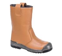 Portwest FW13 Botte Fourrée S1P(surembout Renforcé) Semelle Double Densité | Camel, 42, S1P EN ISO 20345, Embout de Protection en TPU, Chaussures Anti-Statique, Doublé Fourrure