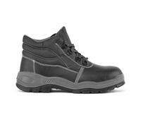 Portwest FW23 Brodequin Kumo Steelite Chaussures Anti-Statique Embout Acier | Noir, 43, S3 EN ISO 20345, Cuir de Buffle Imperméable, Semelle Double Densité, Tige Résistante à L'eau, Cuir Pleine Fleur