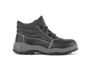 Portwest FW23 Brodequin Kumo Steelite Chaussures Anti-Statique Embout Acier | Noir, 43, S3 EN ISO 20345, Cuir de Buffle Imperméable, Semelle Double Densité, Tige Résistante à L'eau, Cuir Pleine Fleur