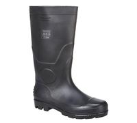 Portwest FW90 Bottes Wellington Imperméables En PVC Pour Hommes Noir, 41