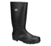 Portwest FW90 Bottes Wellington Imperméables En PVC Pour Hommes Noir, 43
