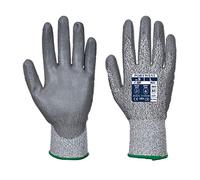 Portwest Gant anti-coupure Mr, avec paume en PU, taille XL, couleur : gris, A622G7RXL