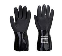 Portwest Gant Chimie PVC ESD, Couleur: Noir, Taille: M, A882BKRM