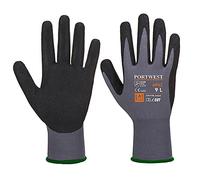 Portwest Gant Dermiflex Aqua, Couleur: Gris/Noir, Taille: S, AP62G8RS