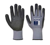 Portwest Gant DermiFlex Plus, Couleur: Gris/Noir, Taille: L, A351G8RL